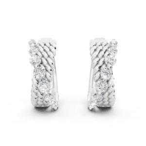 Novello  Lab-grown Diamonds Hoops Earrings 0.45 Ct. T.w. thumbnail 2