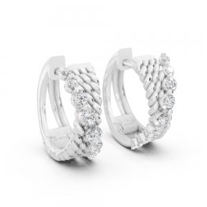 Novello  Lab-grown Diamonds Hoops Earrings 0.45 Ct. T.w. thumbnail 3