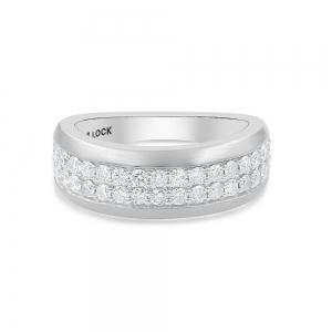 Link N Lock® Lab-grown Diamonds 2row Channel Band-1.00 Ct. T.w. thumbnail 4