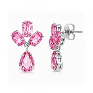 Love Spell® Multicolor Created Gemstone Candy Drop Earrings In Sterling Silver