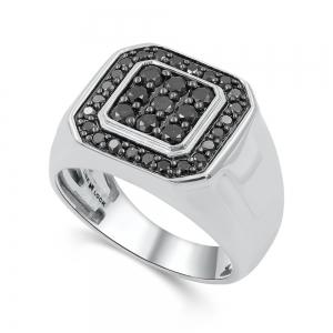 Link N Lock® Labgrown Black Diamond Mens Ring-1.00 Ct. T.w. thumbnail 3