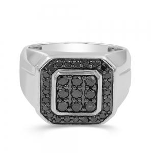 Link N Lock® Labgrown Black Diamond Mens Ring-1.00 Ct. T.w. thumbnail 4