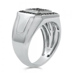 Link N Lock® Labgrown Black Diamond Mens Ring-1.00 Ct. T.w. thumbnail 5