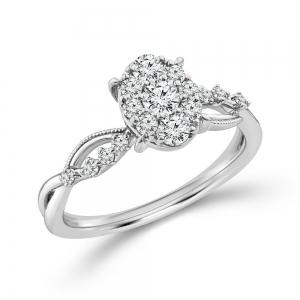 Eternal Vow" Lab-grown Diamonds Promise Ring 0.55 Ct.t.w thumbnail 2