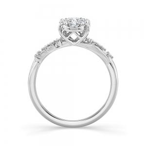 Eternal Vow" Lab-grown Diamonds Promise Ring 0.55 Ct.t.w thumbnail 3