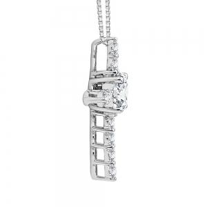 Bella By Ovani® Lab-grown Diamondss Cross Pendant 0.95 Ct.t.w thumbnail 3