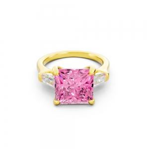 Ovani® Pink Labgrown Diamond Princess Bridal Ring - 4 Ct. T.w. thumbnail 2