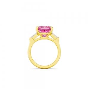 Ovani® Pink Labgrown Diamond Princess Bridal Ring - 4 Ct. T.w. thumbnail 4